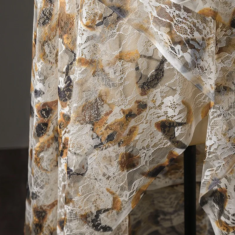 Tissu en coton imprimé dentell - Sewing Batik Fabric avis et prix